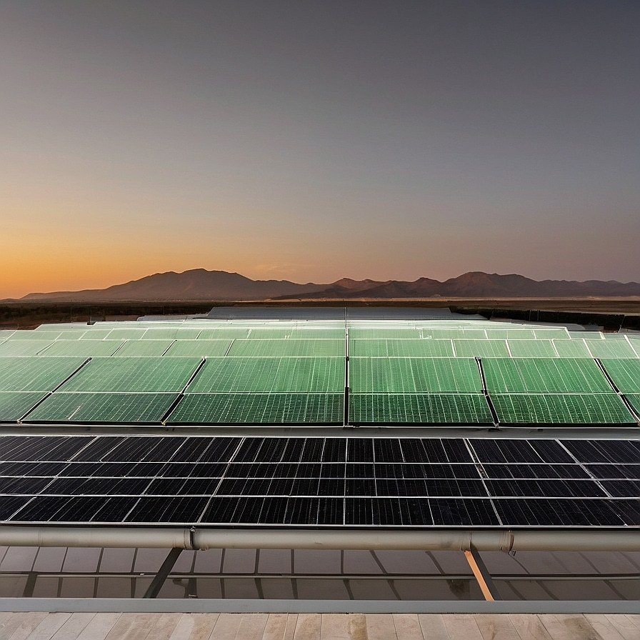 Hogar con energía solar.